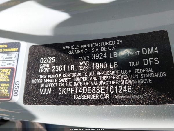 2025 KIA K4 LXS