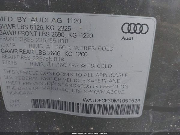 2021 AUDI Q3