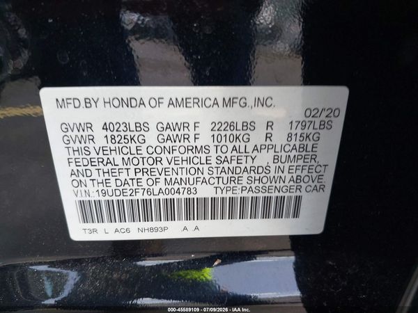 2020 ACURA ILX