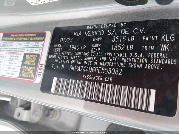 2023 KIA RIO S