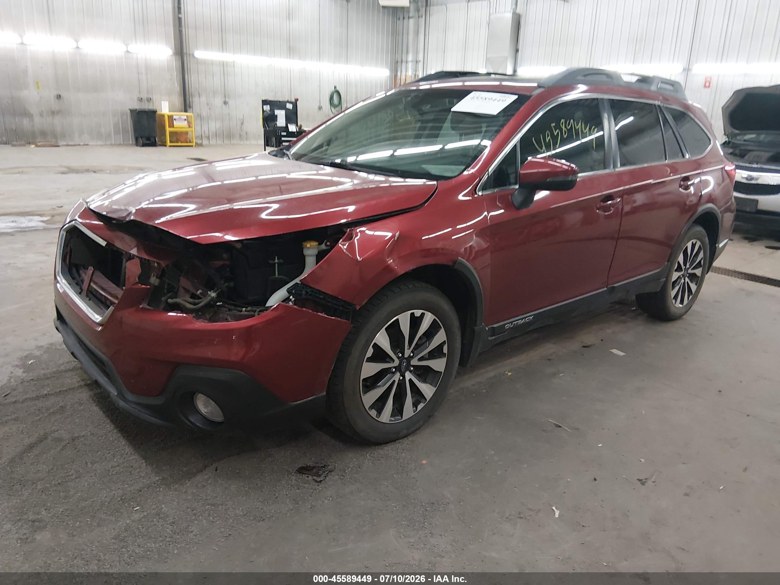 2018 SUBARU OUTBACK 2.5I LIMITED — I2