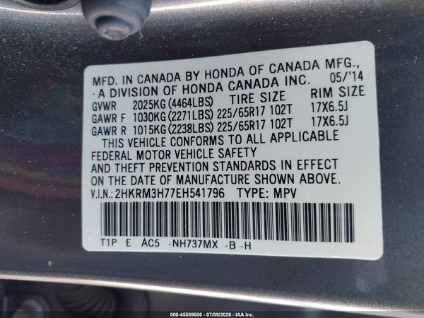 2014 HONDA CR-V EX-L