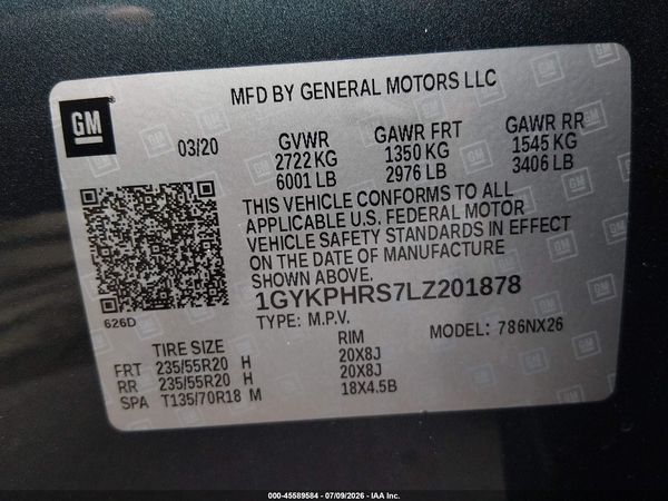 2020 CADILLAC XT6 AWD SPORT
