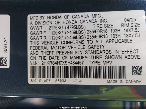 2025 HONDA CR-V EX-L AWD