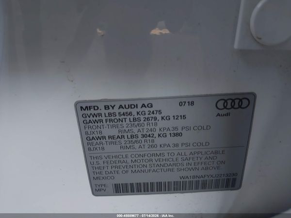 2018 AUDI Q5