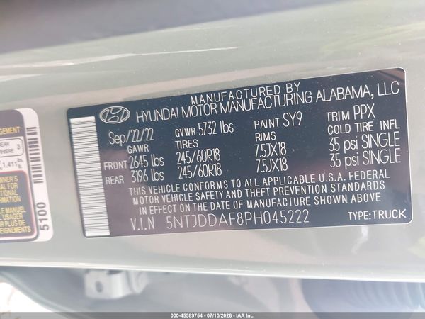 2023 HYUNDAI SANTA CRUZ SEL PREMIUM