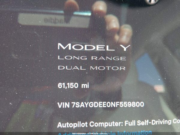 2022 TESLA MODEL Y