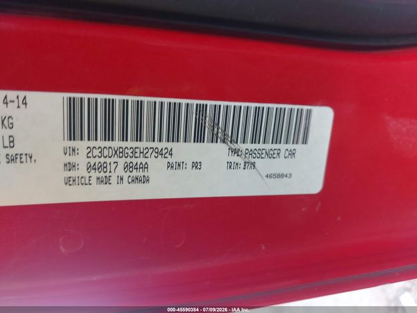 2014 DODGE CHARGER SE