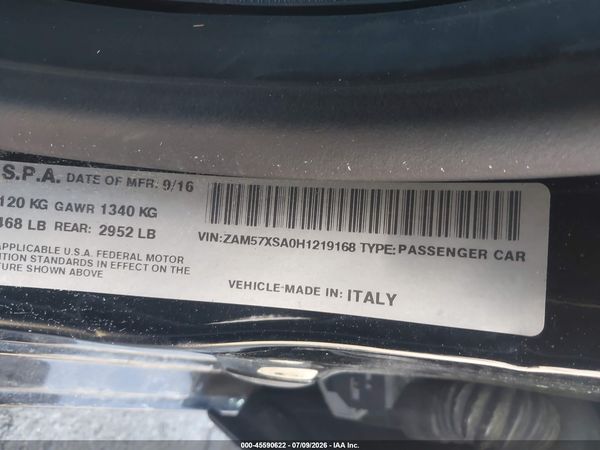 2017 MASERATI GHIBLI