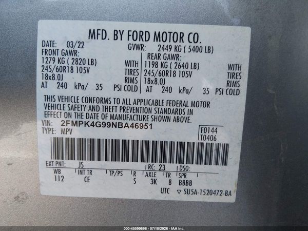 2022 FORD EDGE SE
