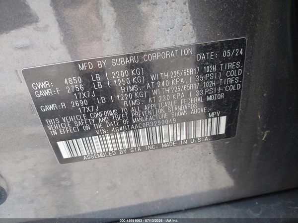 2024 SUBARU OUTBACK Base