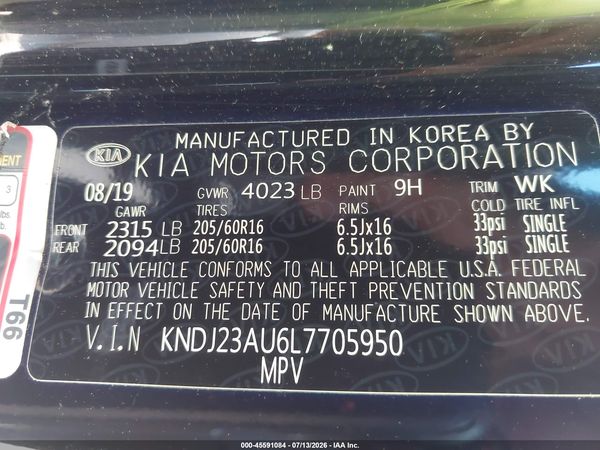 2020 KIA SOUL LX