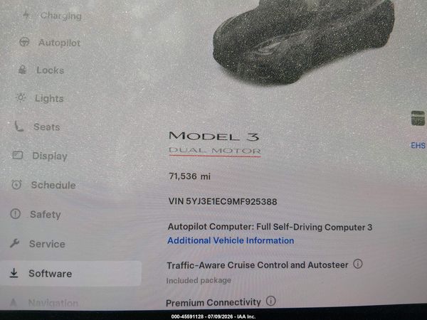2021 TESLA MODEL 3