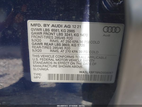 2022 AUDI Q7