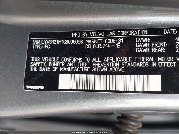 2016 VOLVO S60 INSCRIPTION T5 PLATINUM