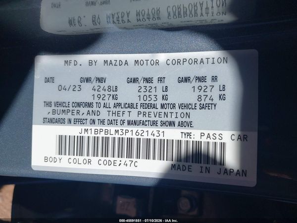2023 MAZDA MAZDA3 2.5 S CARBON EDITION