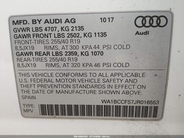 2018 AUDI Q3