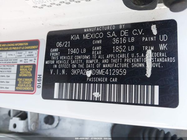 2021 KIA RIO 5-DOOR S