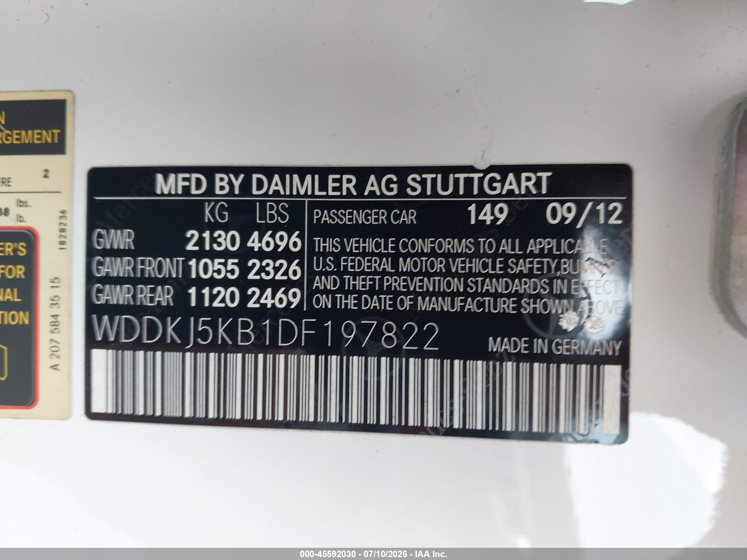 2013 MERCEDES-BENZ E 350 E350