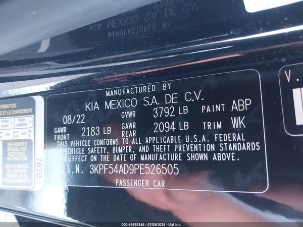 2023 KIA FORTE GT-LINE