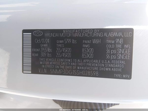 2025 HYUNDAI SANTA FE HYBRID LIMITED