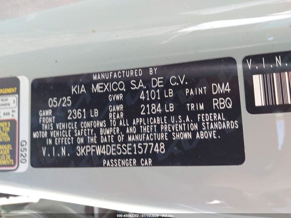 2025 KIA K4 GT-LINE