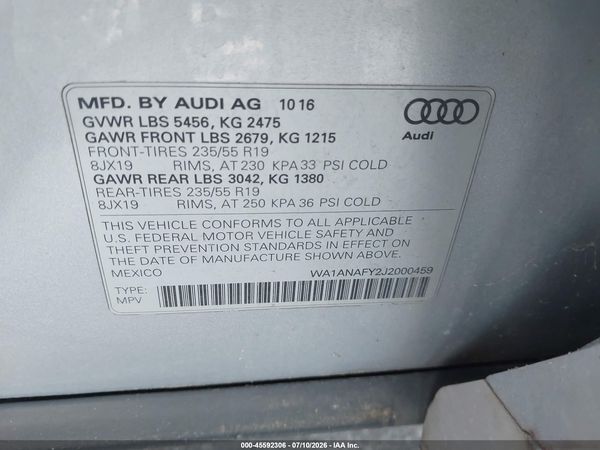 2018 AUDI Q5