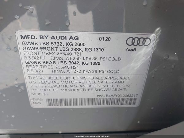 2020 AUDI SQ5