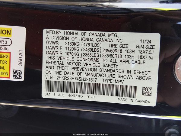 2025 HONDA CR-V EX-L 2WD