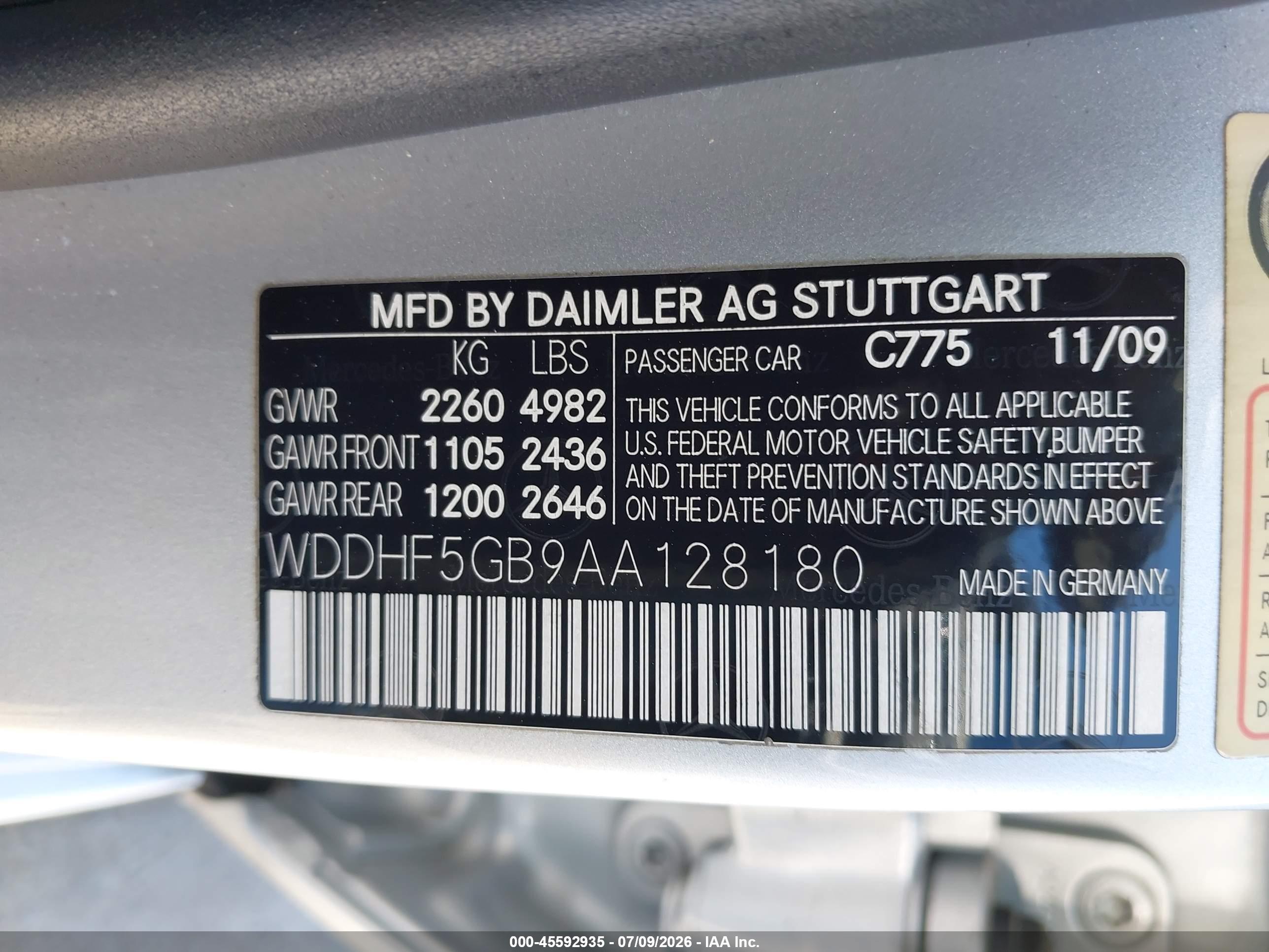 2010 MERCEDES-BENZ E 350 E350