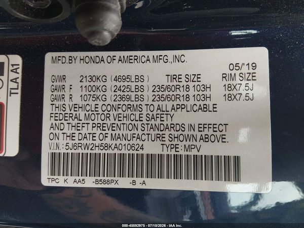 2019 HONDA CR-V EX