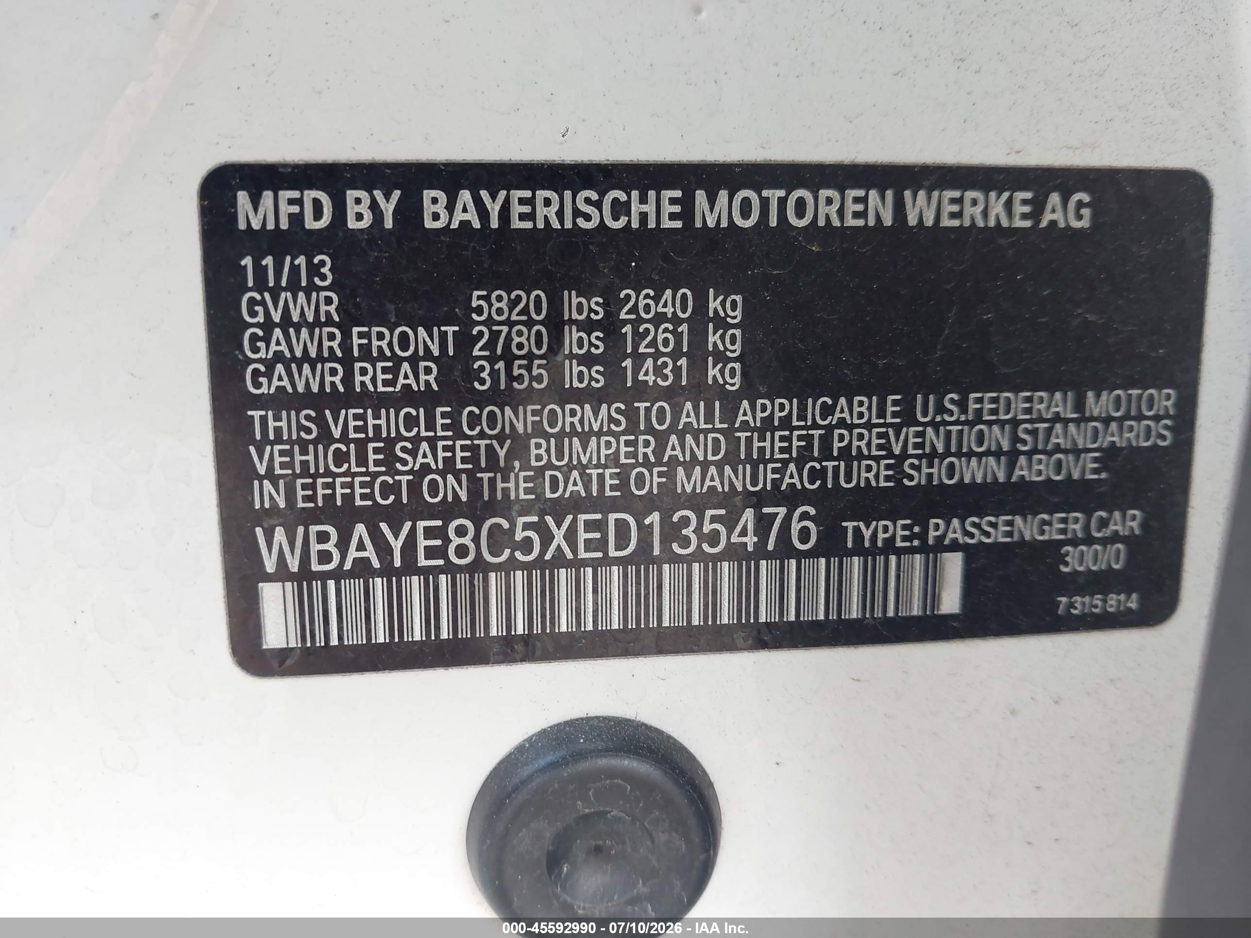 2014 BMW ALPINA B7 750Li/Alpina B7