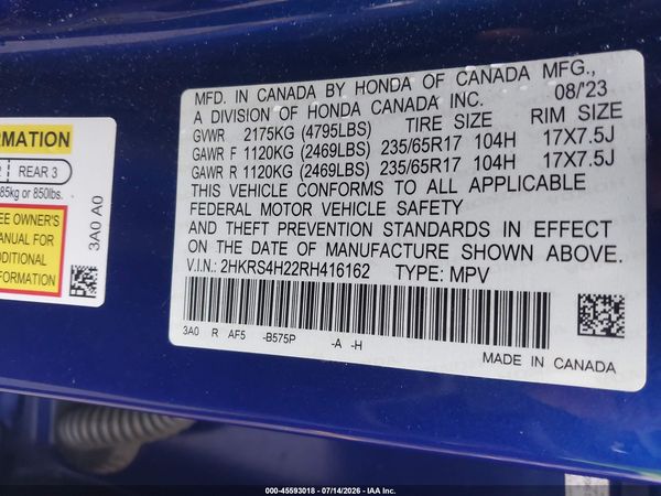 2024 HONDA CR-V LX AWD