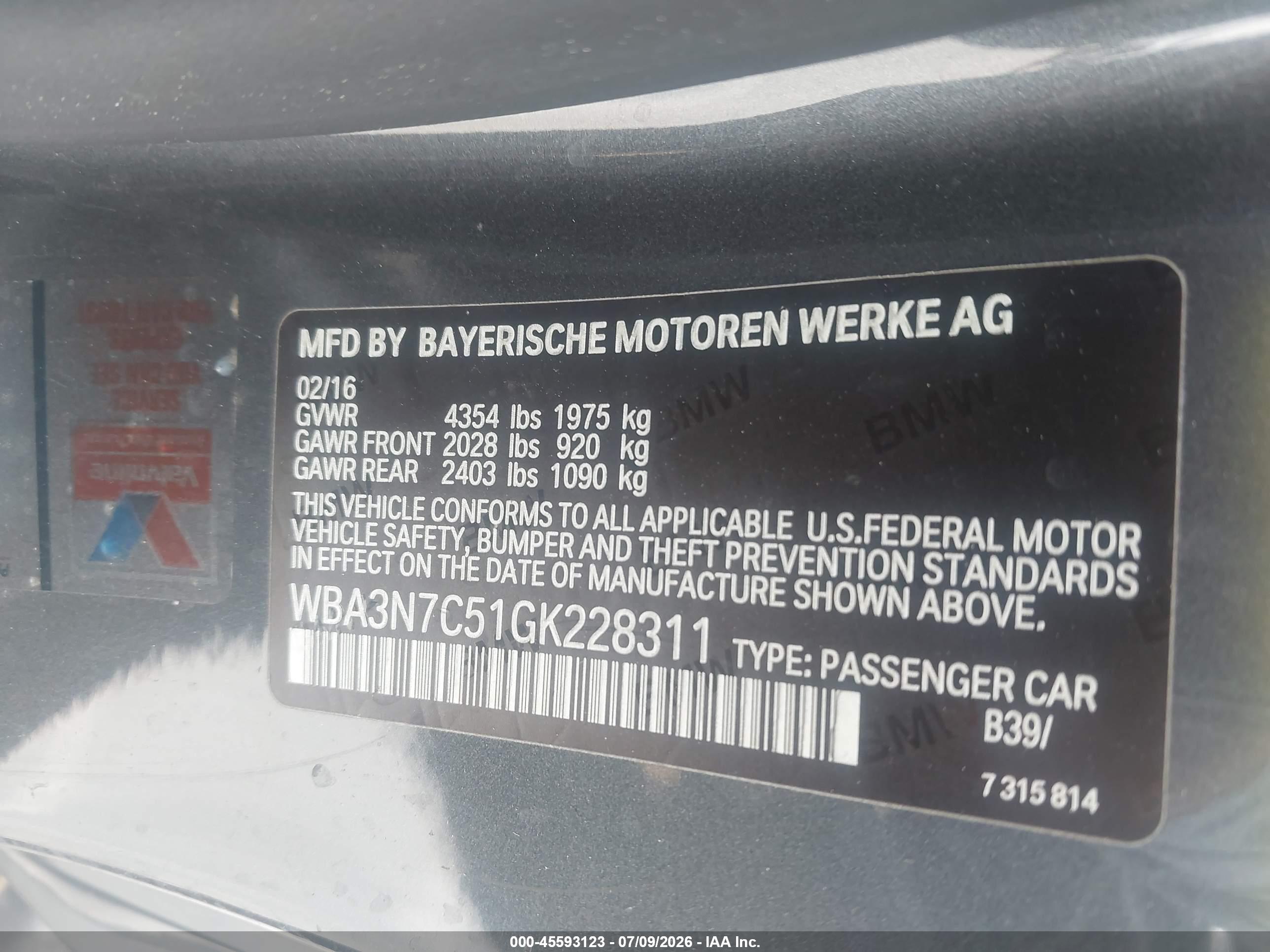 2016 BMW 428I