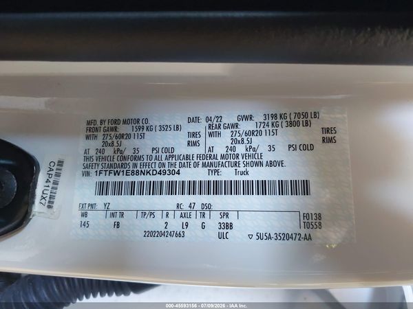 2022 FORD F-150 XLT