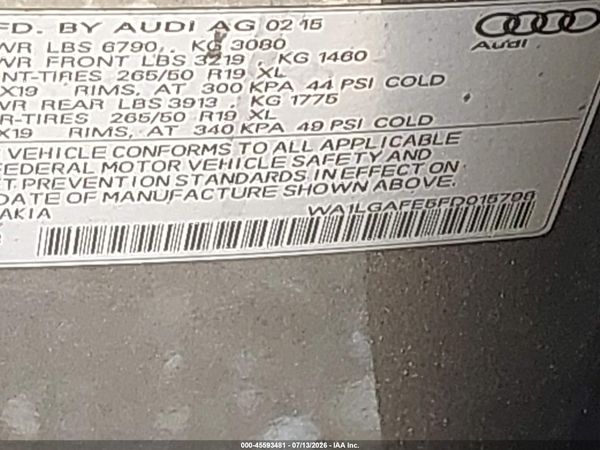 2015 AUDI Q7 3.0T PREMIUM