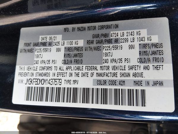 2021 MAZDA CX-5 GRAND TOURING