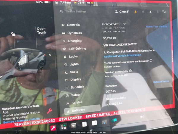 2025 TESLA MODEL Y