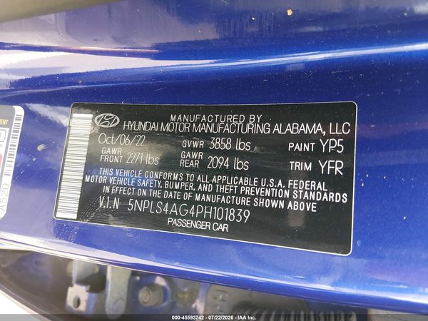 2023 HYUNDAI ELANTRA SEL