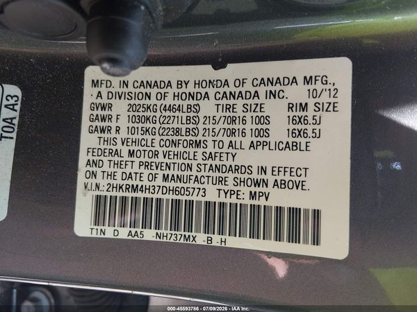 2013 HONDA CR-V LX