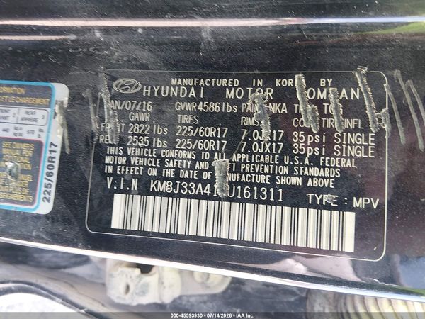 2016 HYUNDAI TUCSON SE