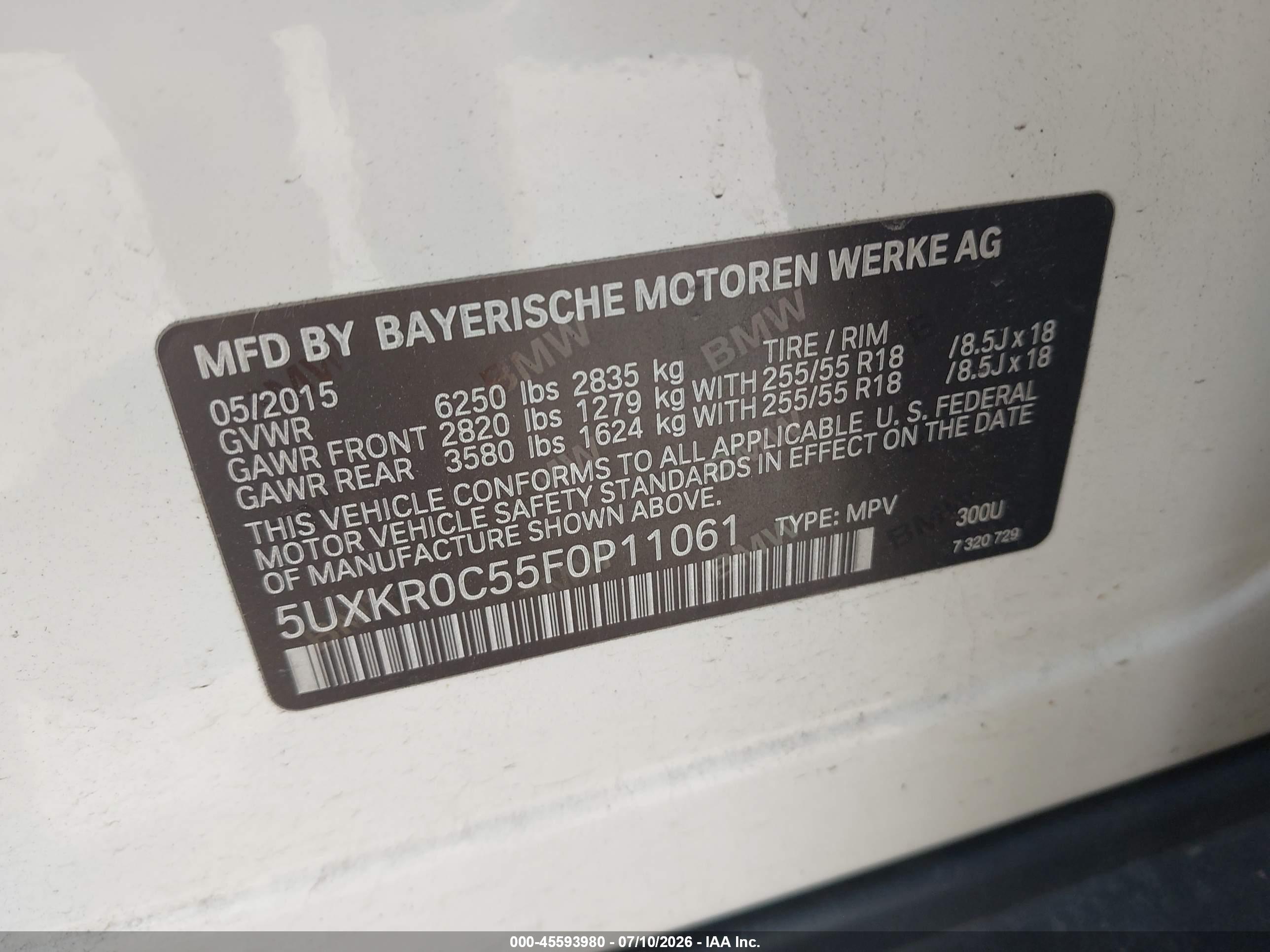 2015 BMW X5 XDRIVE35I