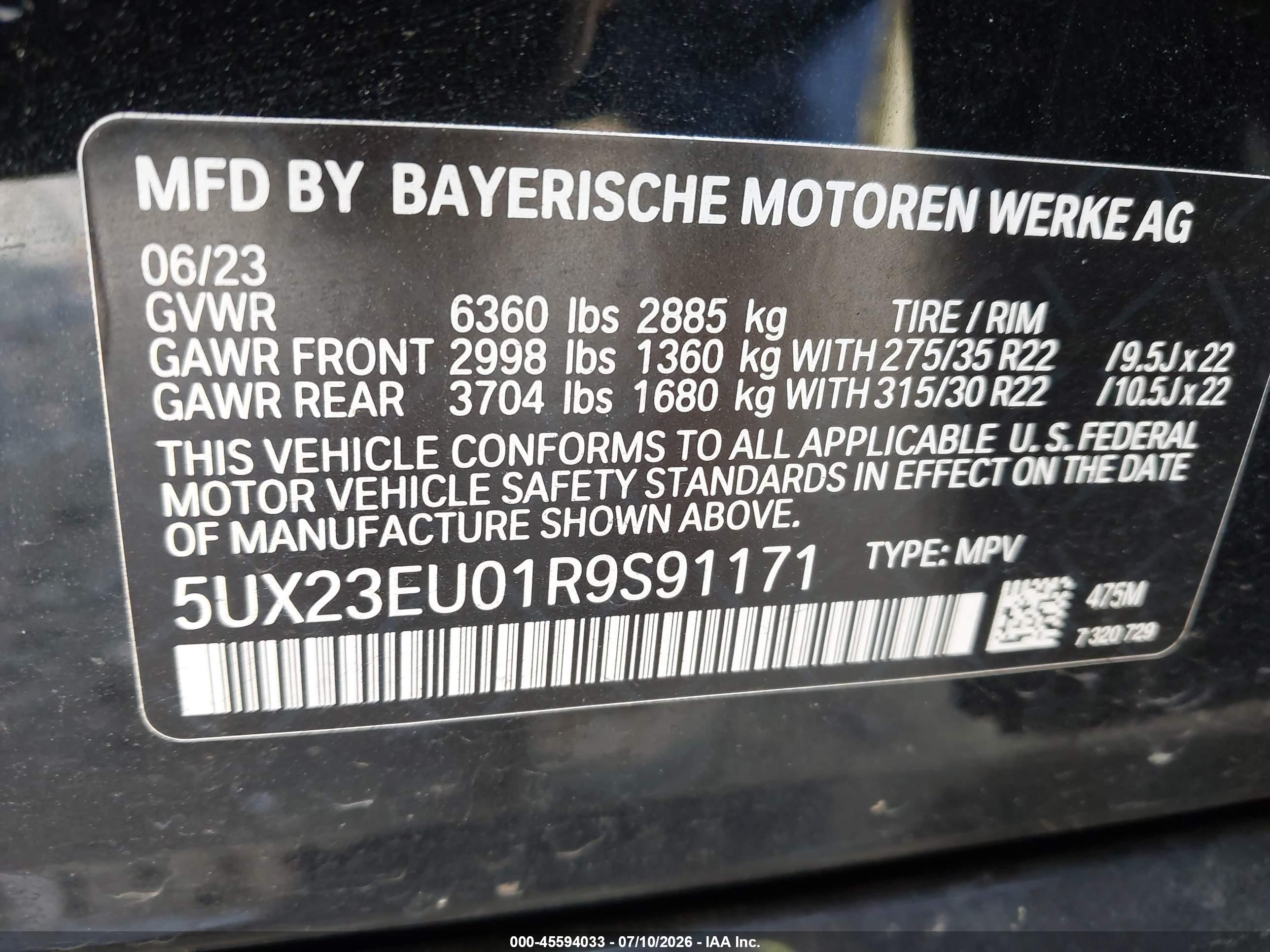2024 BMW X5 XDRIVE40I