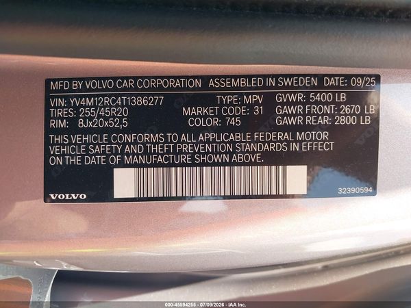 2026 VOLVO XC60 B5 PLUS
