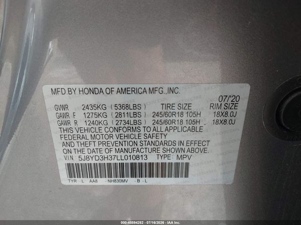 2020 ACURA MDX STANDARD