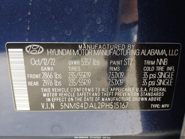 2023 HYUNDAI SANTA FE LIMITED
