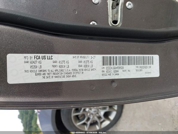 2017 DODGE CHARGER SXT AWD