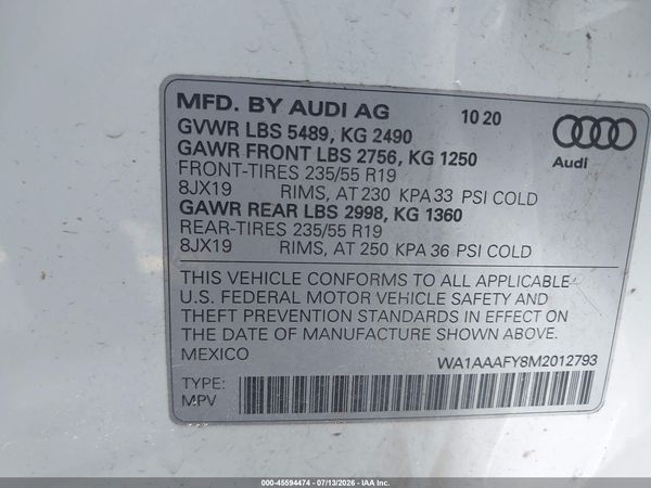 2021 AUDI Q5