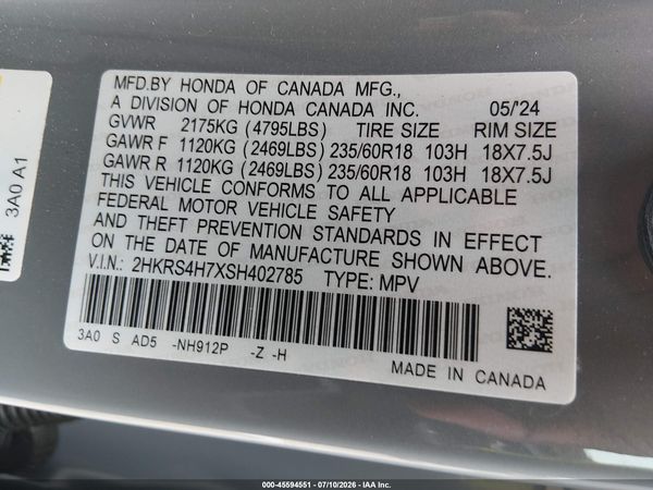 2025 HONDA CR-V EX-L AWD