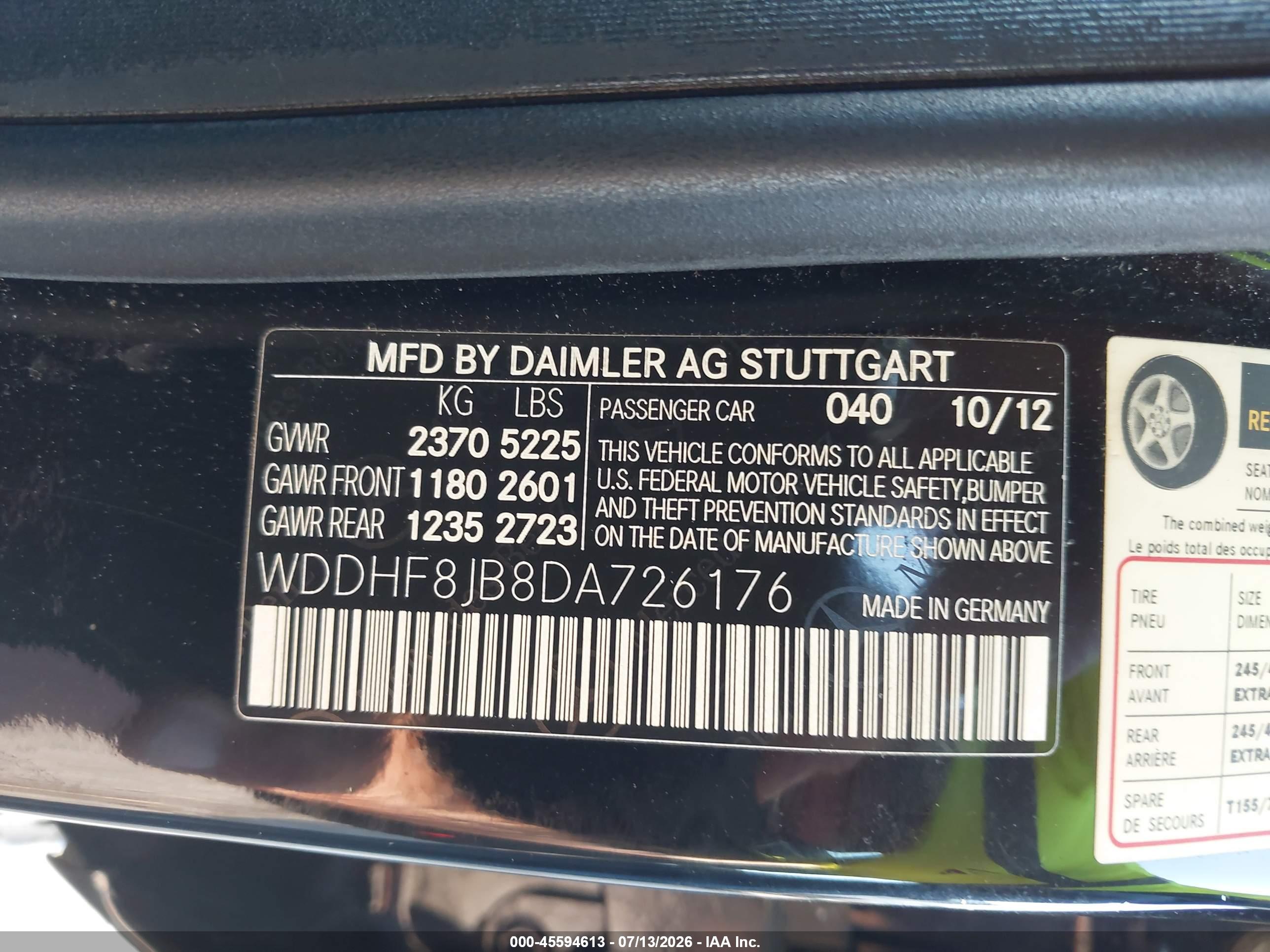 2013 MERCEDES-BENZ E 350 4MATIC